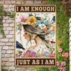 Metal Wall Art Positive Affirmation Inspirational Quote Sign Home Office Decor