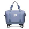 Wheeled Waterproof Travel Bag: Wet/Dry Separation, Large Capacity, Hand-Carry Luggage, Maternity, Business Trip