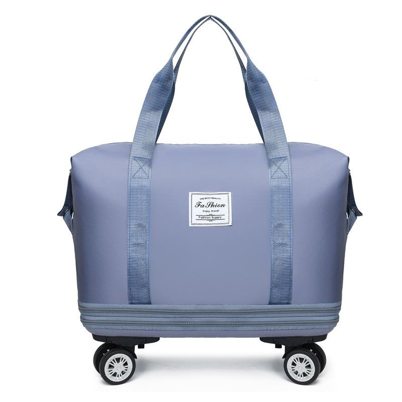 Wheeled Waterproof Travel Bag: Wet/Dry Separation, Large Capacity, Hand-Carry Luggage, Maternity, Business Trip