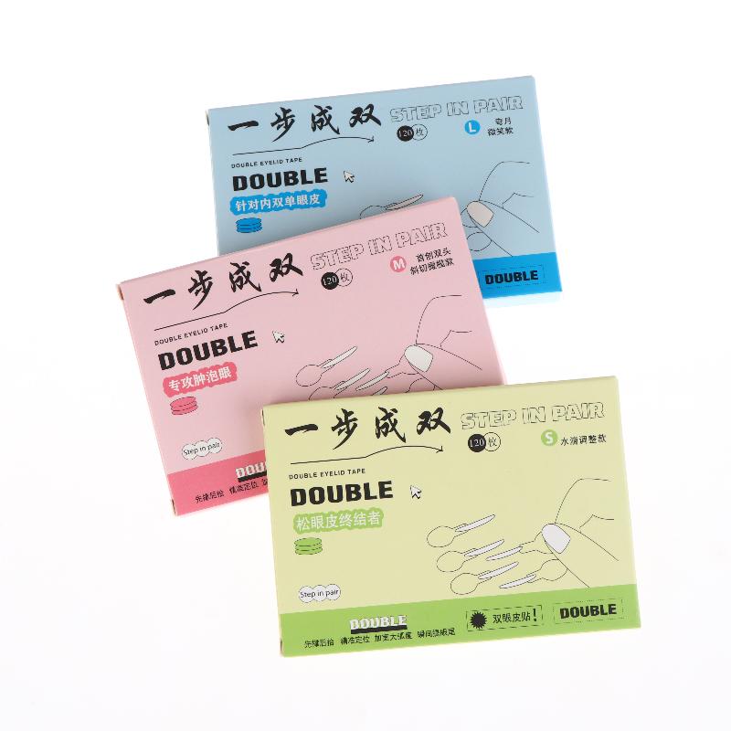 120Pcs Invisible Double Eyelid Stickers - Waterproof Natura Long Lasting With Tool Transparent Eyelid Stickers