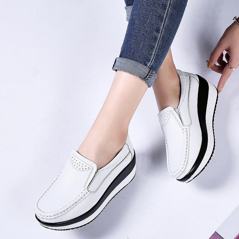 Women Elegant Slip-on Shoes Platform Sneakers Breathable Sports Shoes Lazy Shoes