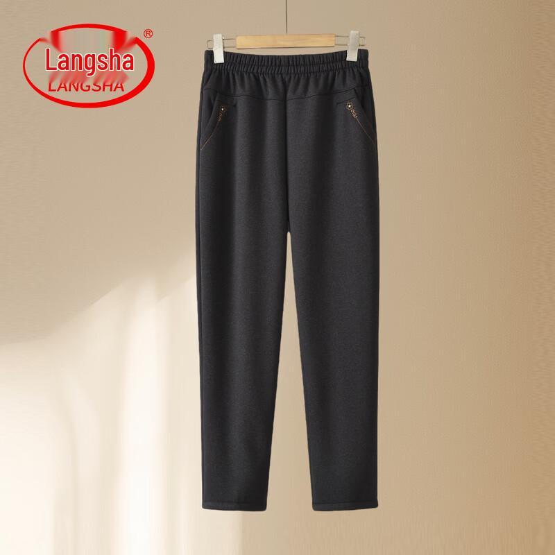 LangSha Women s High-Waist Straight-Leg Pants XL