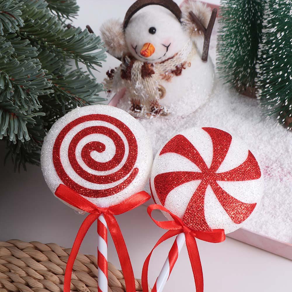 Large Christmas Lollipop Pendant Cartoon Xmas Candy Hanging Decor  Merry Christmas Decoration