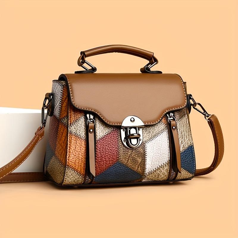 

Fashionable Leather Women s Crossbody Bags, Large Capacity Versatile Hand-held Shoulder Bag, Suitable for Commuting and Banquets кофейный
