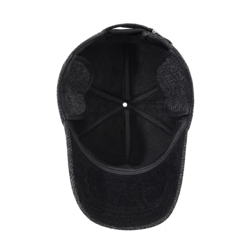 Podzimní zimní teplá bavlněná čepice pánská větruodolná chladuodolná ochrana sluchu vlněná baseballová čepice venkovní sportovní čepice