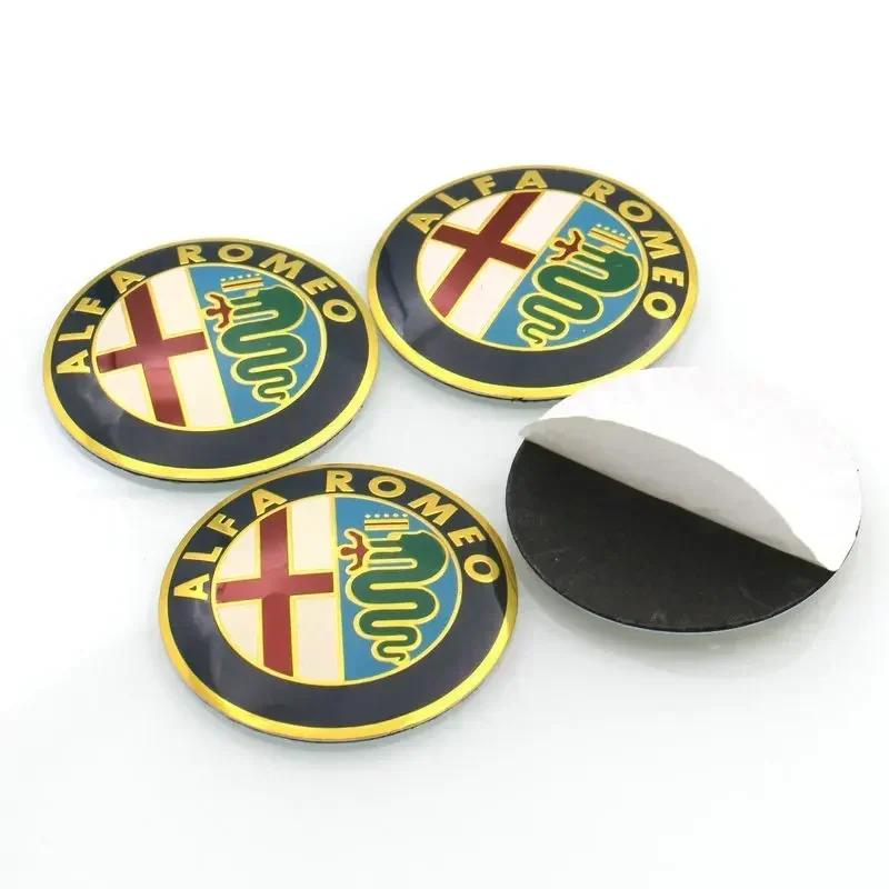 udrgf10 1Pc 40mm Car Steering Wheel Logo Badge Sticker for Alfa Romeo Mito Giulia Giulietta 147 156 166 159 Stelvio Sportiva 4C 8C GT