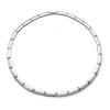 Grandoin Necklace - Germanium & Titanium - Lightweight, Comfortable, Eco-friendly, Stylish, Simple - Silver