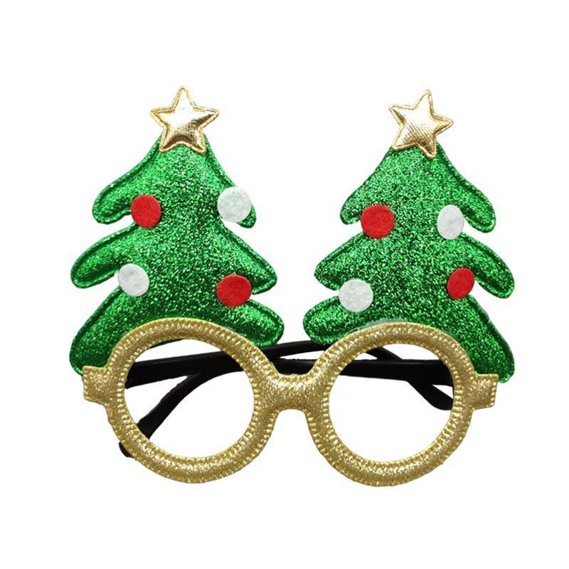 Weihnachts-Cartoon-Brillen - Geschenke für Erwachsene & Kinder, mit Weihnachtsmann, Schneemann und Geweih