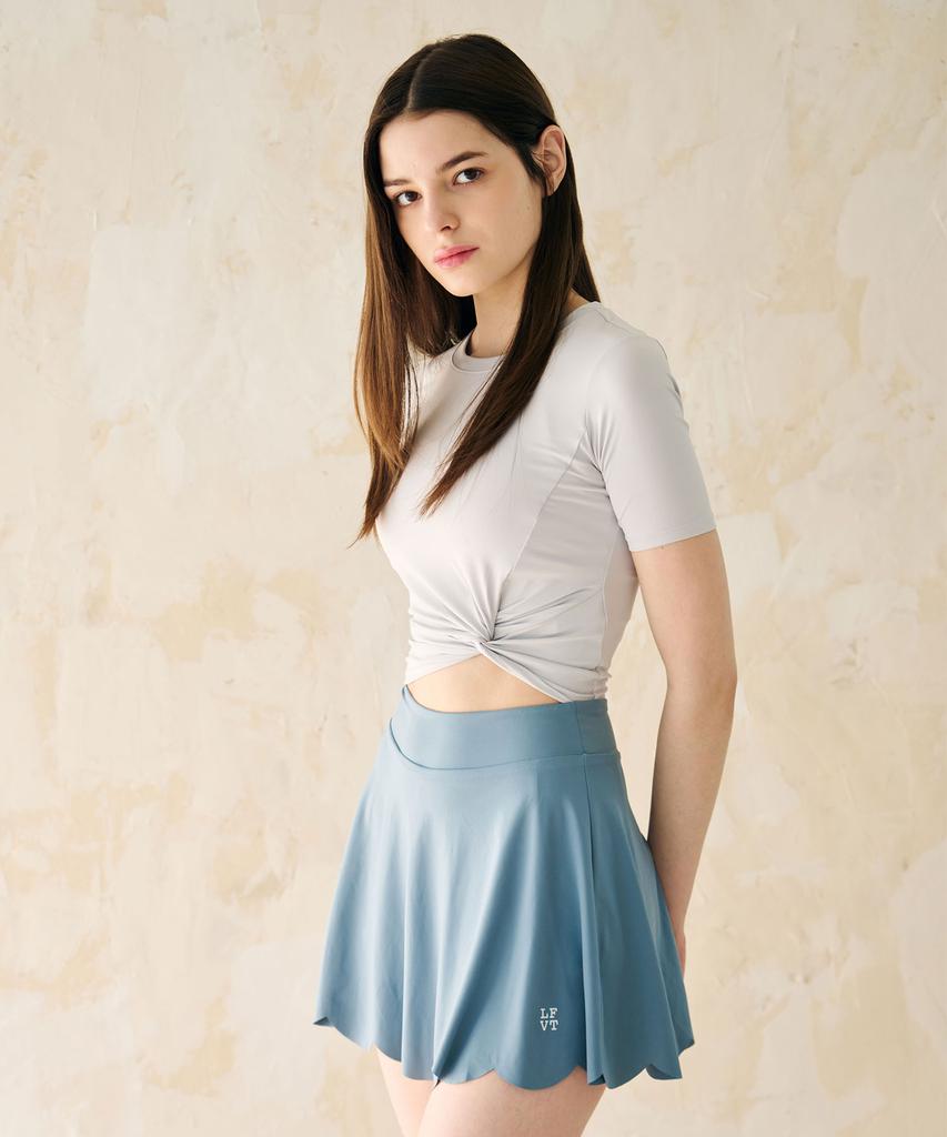 Love Forty Wave Tennis Skirt Blue