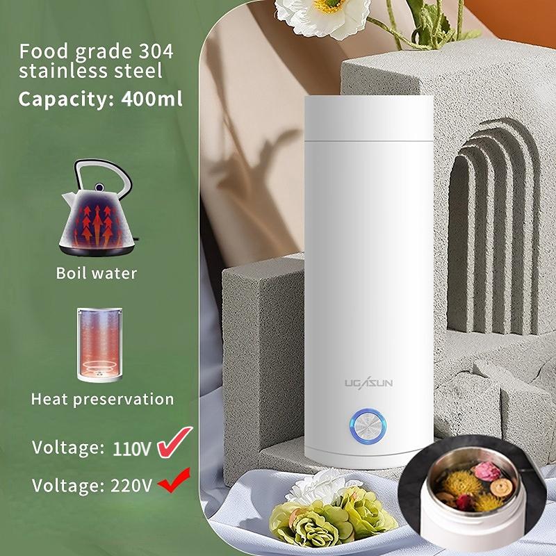 

Портативні Електричні Чайники Чашка 220 В Чай Кава Електрочайник Дорожній Кип ятити Воду Підтримуйте тепло Кухонна техніка Термо