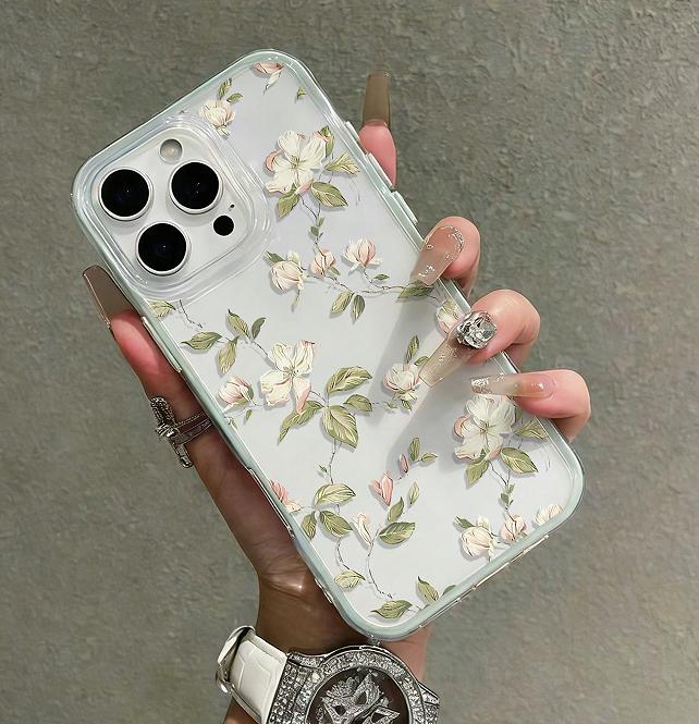 Белый Painted Magnolia Flowers Чехол для телефона для Xiaomi 13 Pro Plus 14 13 12T POCO X6 Pro F5 Pro F7 MI 11 Lite 5G Ударопрочный чехол Xiaomi 13