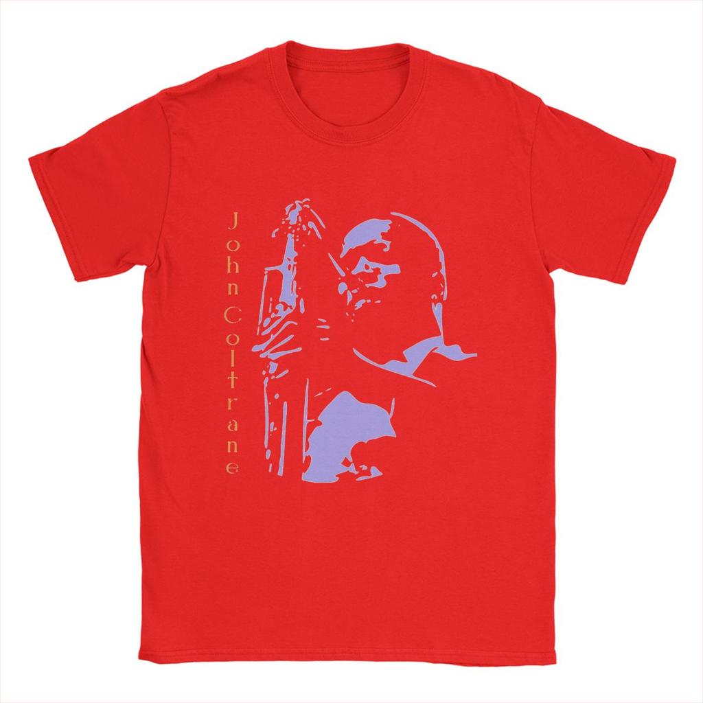 Lässiges John Coltrane T-Shirt für Herren Rundhals Reine Baumwolle T-Shirts Kurzarm-Tees Geburtstagsgeschenk Kleidung
