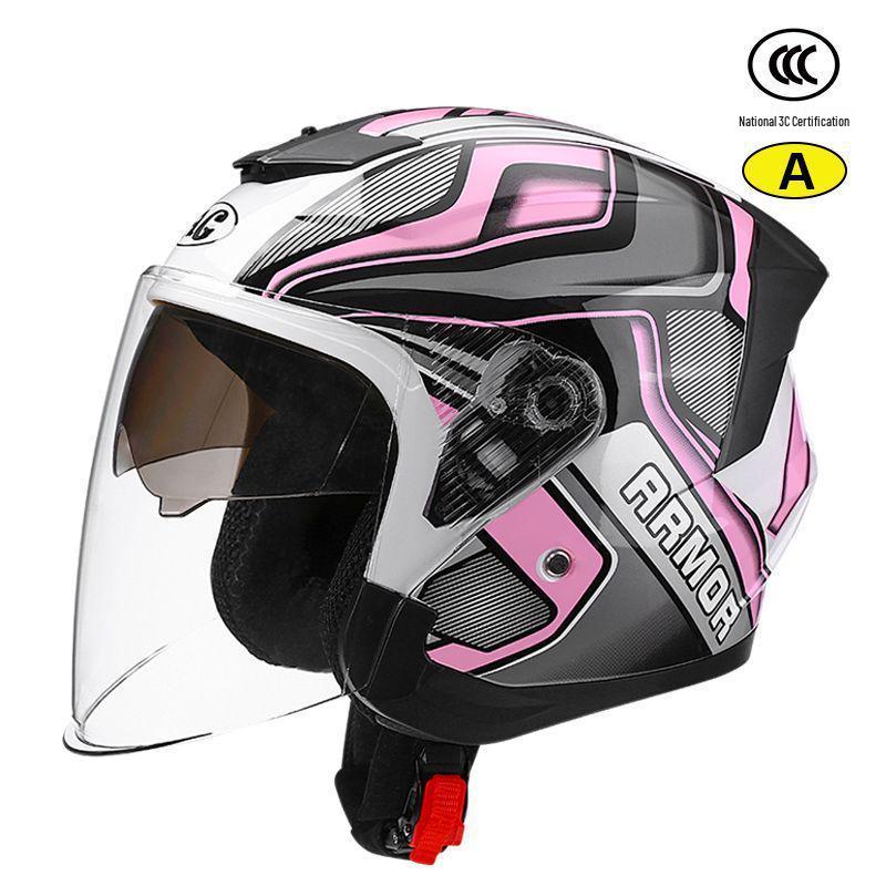 3C Certified Unisex Electric Motorcycle Helmet, All-Season, Winter Warmth