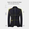 ROMON Men's Flat Lapel Versatile Casual Blazer