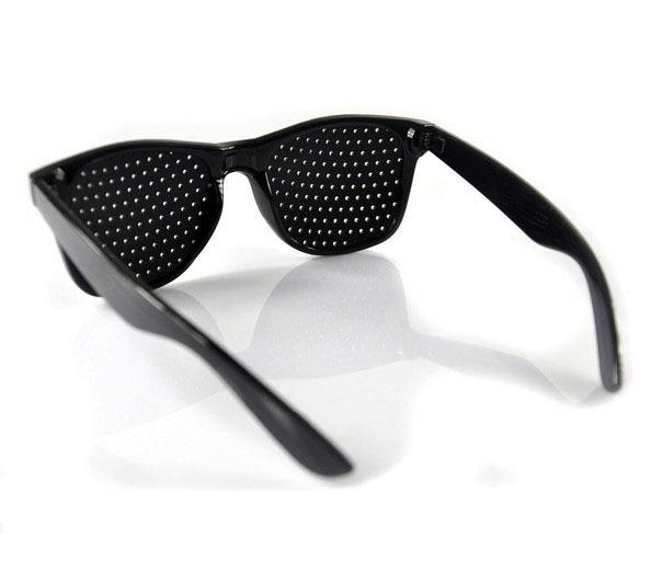 Black Pinhole Sunglasses Anti-Fatigue Vision Care Pin Hole Microporous Glasses Eye Exercise Eyesight