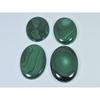 290Cts. Natural Malachite Oval Shape Cabochon Loose Gemstone 4Pcs Lot C-2107