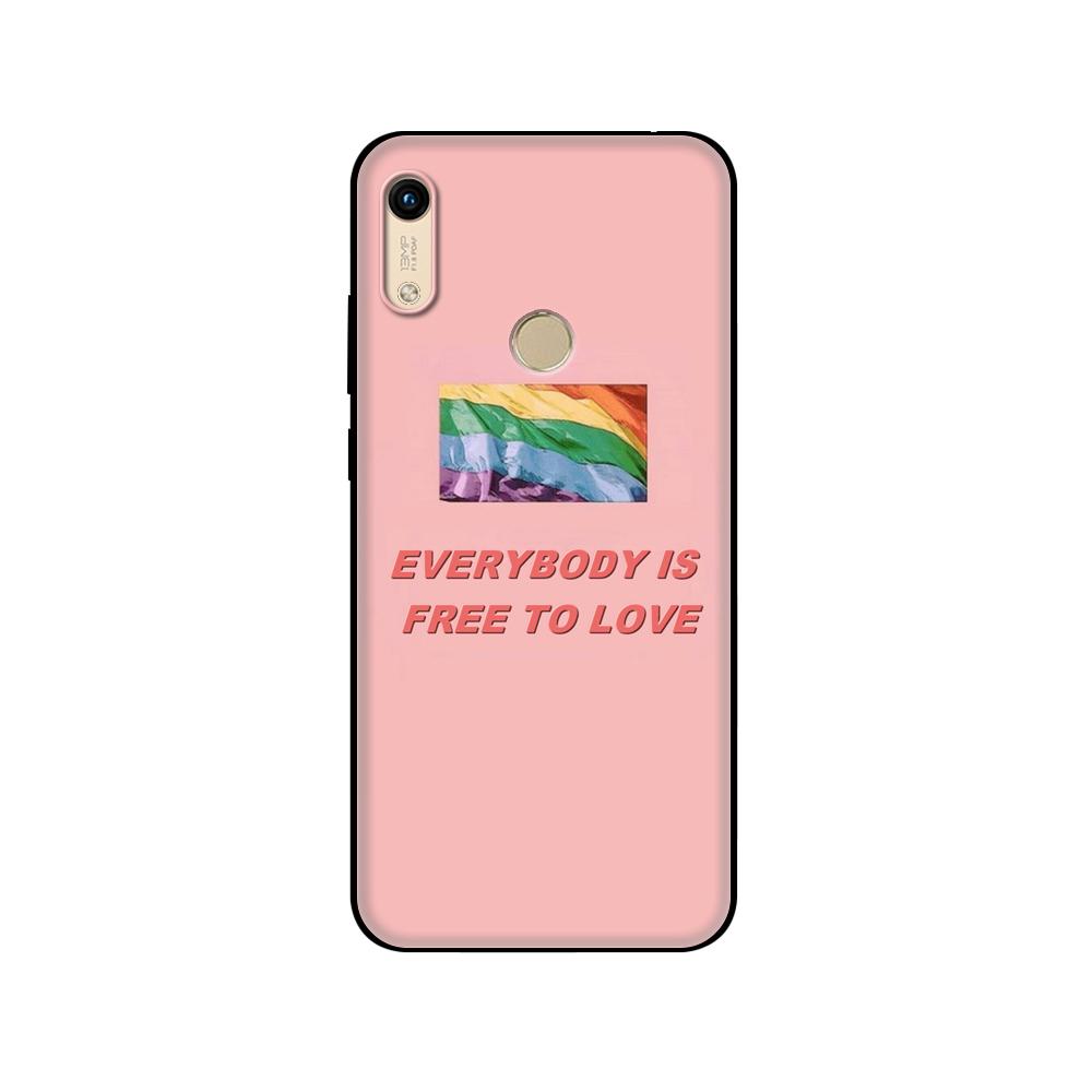 Husa neagra din tpu pentru Huawei Honor 8a Prime 8s Prime 9 Lite honor 9A 9C 9X Premium 9x Pro 9S Husa curcubeu arta DIY