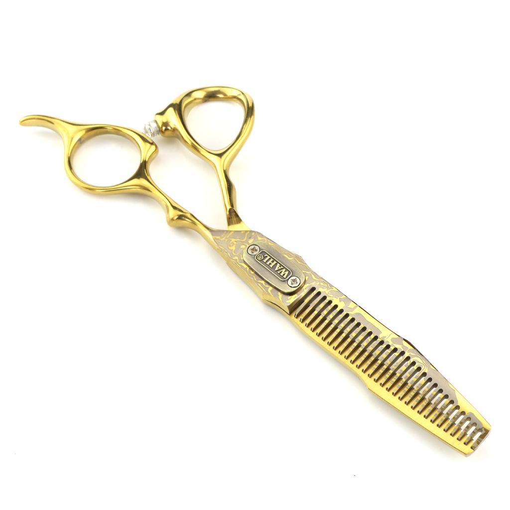 6.0 inch FJ--22 personalized golden wall, hair scissors, double sword type for hair scissors