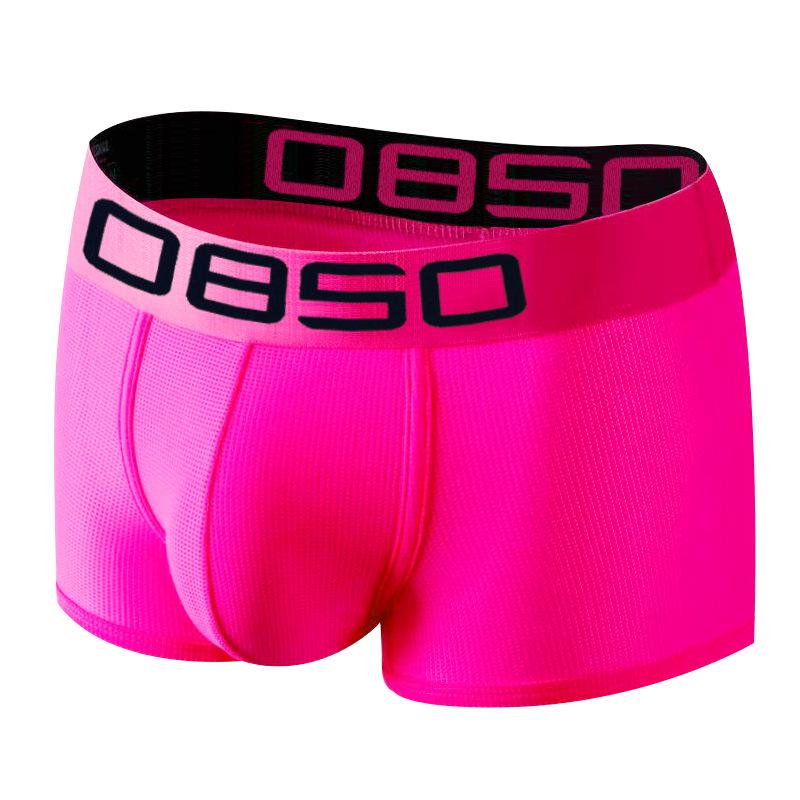 Men's Sexy Mesh Butt-Lifting Low-Rise High-Cut Briefs (BS834)