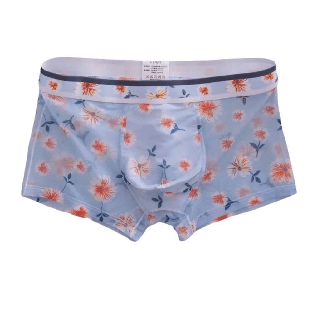 Transparent Mesh Boxer Shorts Ultra Thin See Through Underwear Flat Pants Male  Summer Season