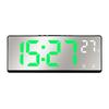 Smart Voice-Activated LED Alarm Clock with Dual Alarms Night Mode and Temperature Display for Bedroom or Desk