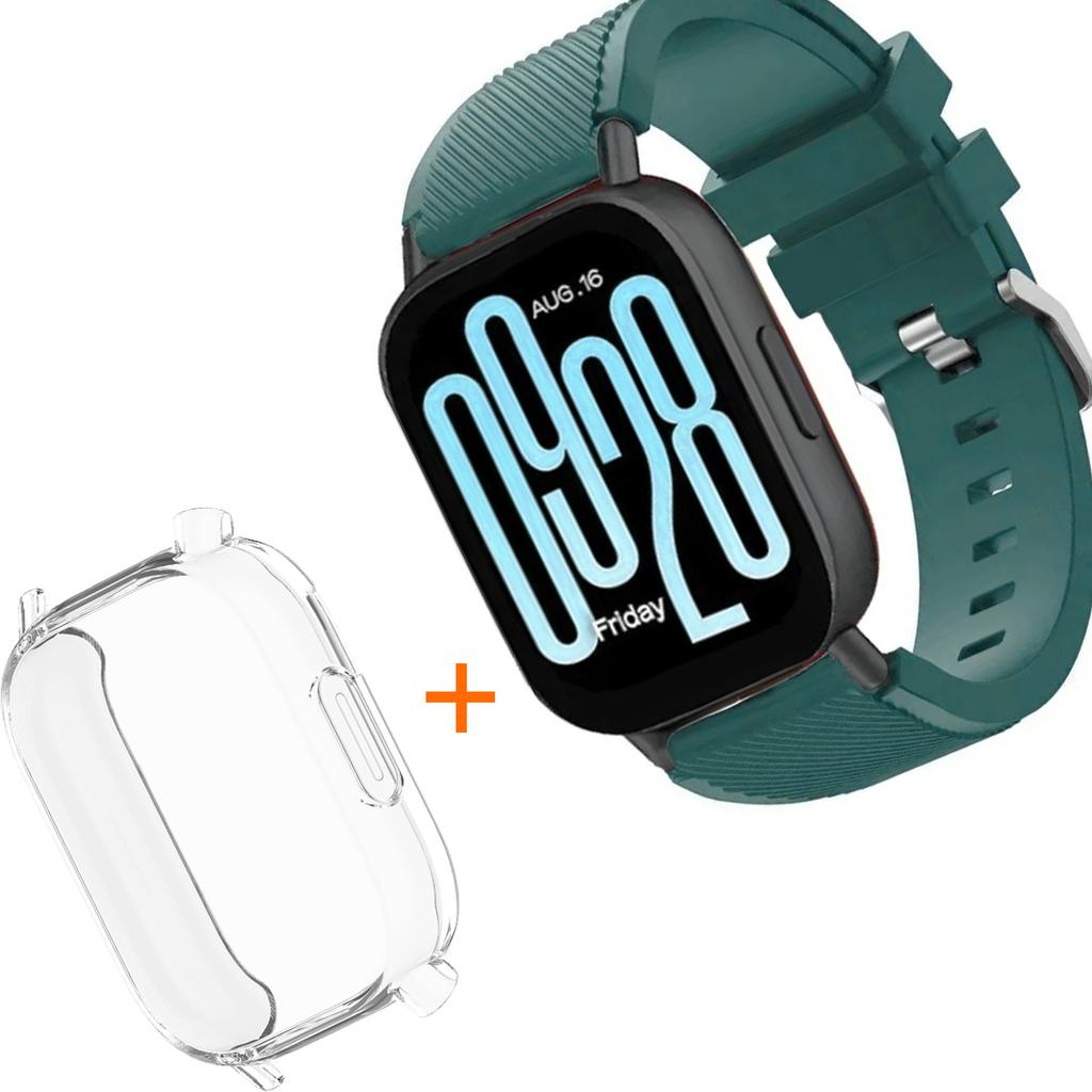 Silicone Strap With TPU Case For Xiaomi Redmi Watch 5 Active Lite Smart Watch Wrist Band And Case For Redmi Watch 5 Active Lite