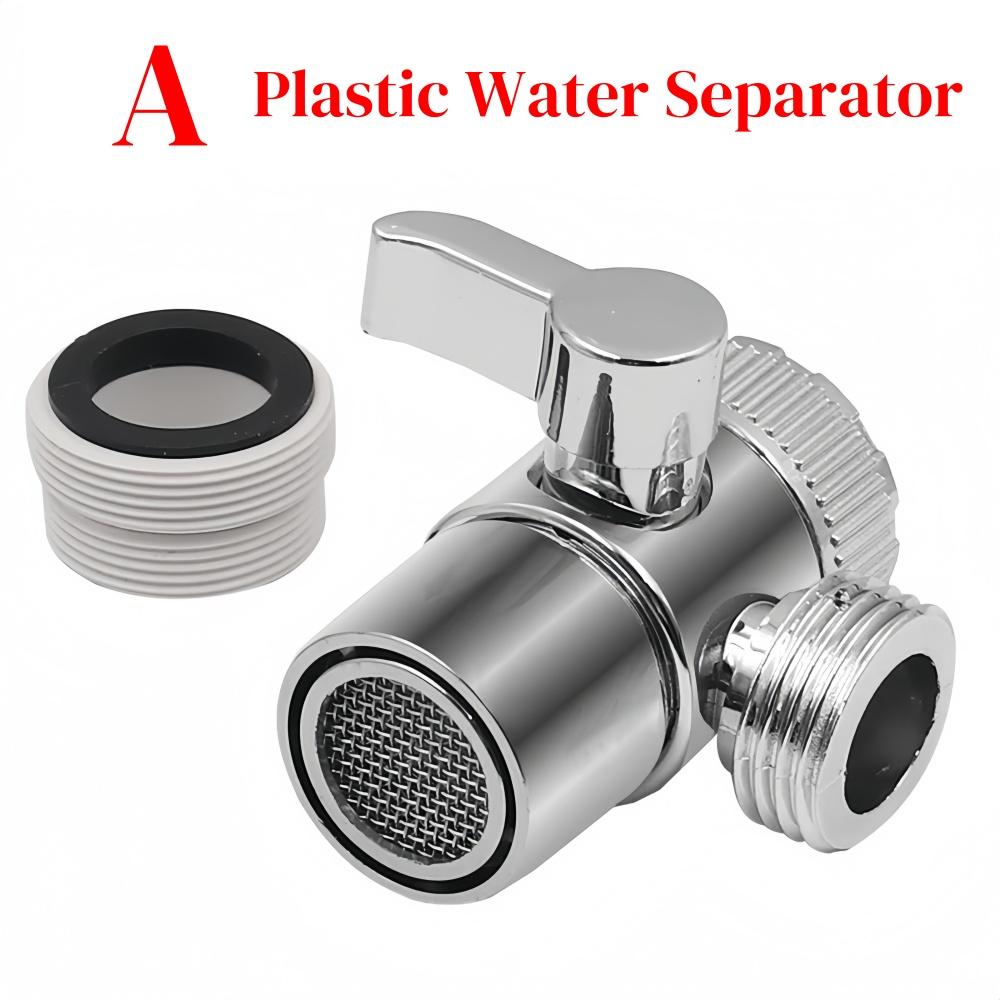 

Переходник переключателя крана Сплав цинка/Пластик Разветвитель для кухонной мойки Переключающий клапан Соединитель для распылителя кухонного крана Аксессуары для ванной комнаты