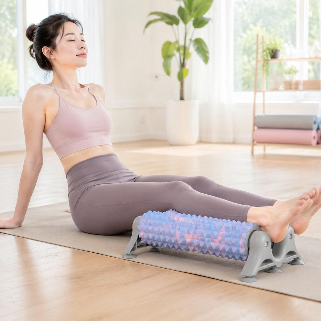 Column Foam Roller and Rack EVA Full Body Massage Exercise for Fitness Pilates Gymnastic