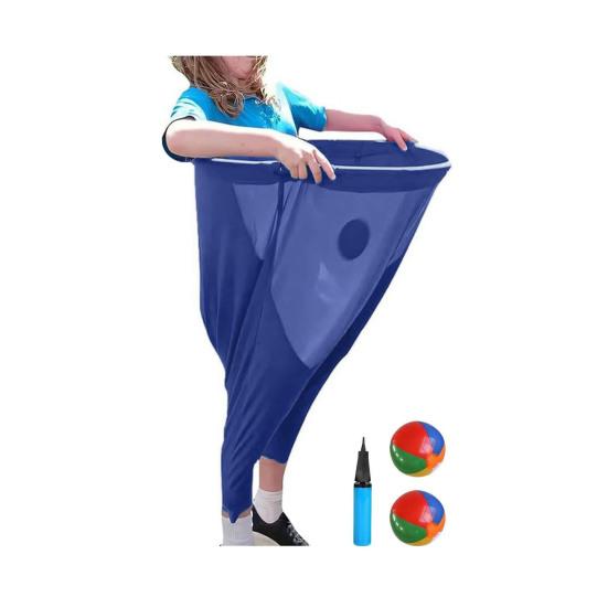 Granny Pants Outdoor Yard Game Inflatable Ball Relay Set with Giant Stretchy Pants Balls And Pump Backyard Field Recreational