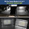 For Tesla Model 3/S/X/Y LED Car Interior Light Ambient Lamp Trunk Light White