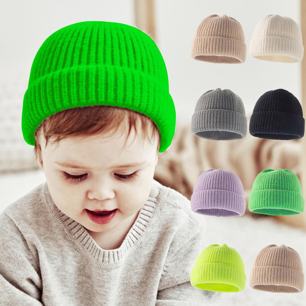Baby Warm Knitted Hat Toddler Winter Warm Cap Color Children's Hat