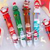 Cartoon 10-Color Press Pens – Creative & Fun Gel Ballpoint Pens for Kids, Perfect Christmas Gift