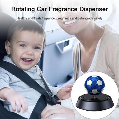 Solar Rotating Football Aromatherapy Diffuser Car Long-Lasting Fragrance Scents Safe for Pregnant Women