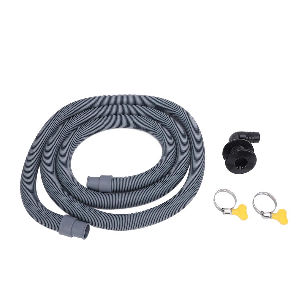 750GPH Bilge Pump Installation Kit High Pressure Resistant 0.75in Dia. 6.56ft Bilge Pump Hose with 90 Degree Fitting Check Valve