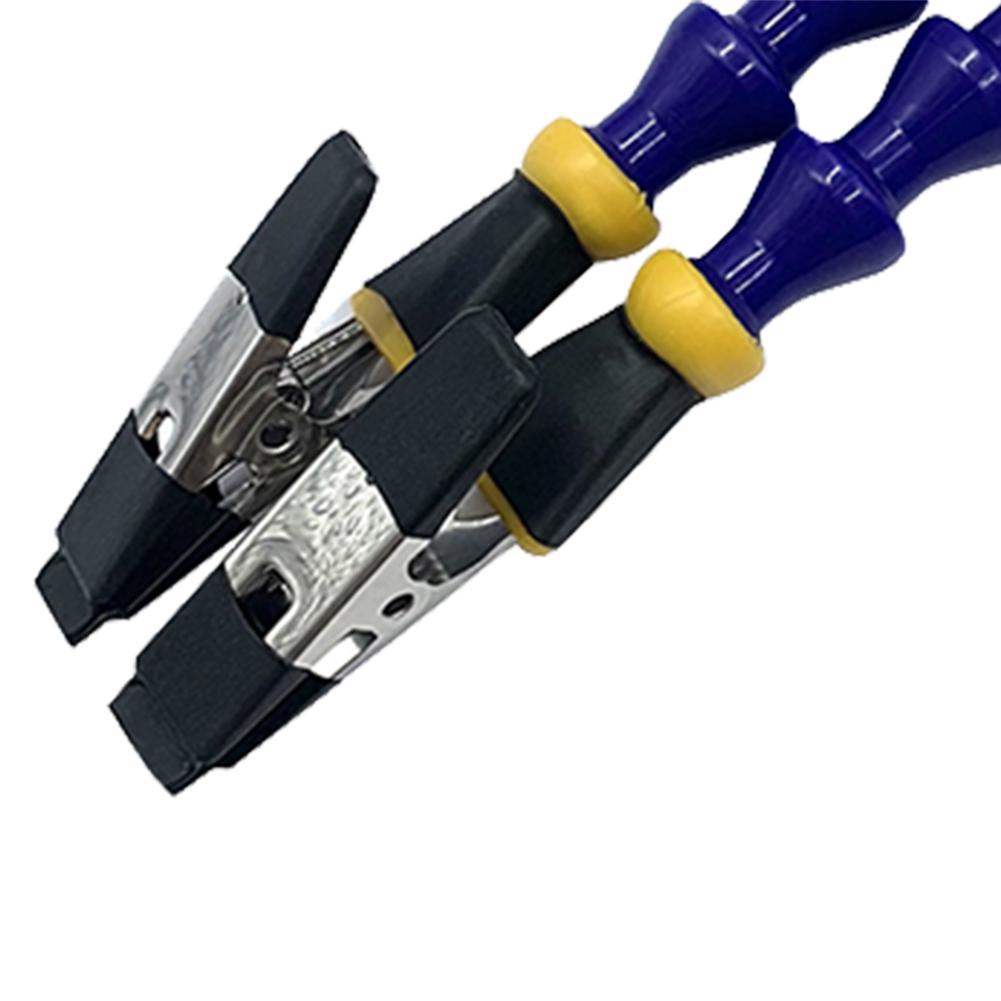 Bench Vise Table Clamp Soldeirng Iron Holder With 2/4/6pcs Flexible Arms Soldering Helping Hands Aluminum Alloy Third Hand Tool