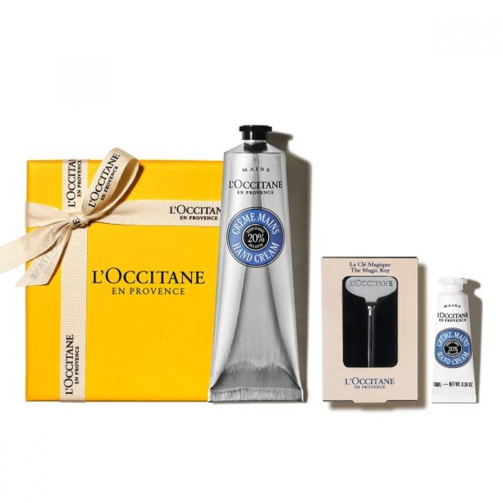 

L Occitane Gift excLusive Shea Butter Hand Cream 150mL Set +magic Key + deLuxe Single option