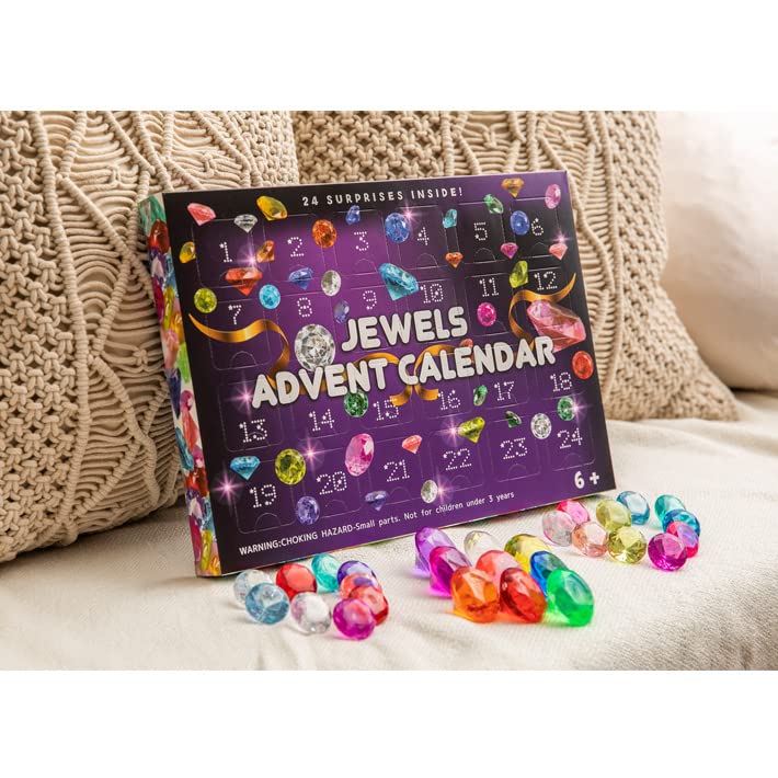 Foothill Gardens Jewel Advent Calendar for Girls and Sparkling Reward Counts Purple (Purple) Boys, Jewels, Birthday, Christmas, Xmas, Gift, 2025,