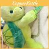 Cute Cartoon Turtle Plush Backpack Girl's Street Fashion Shoulder Bag Green Color