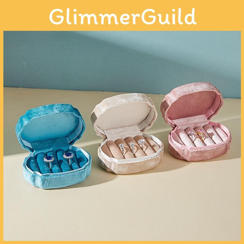 Compact Jewelry Box With Composite Material For Earrings And Ring Display