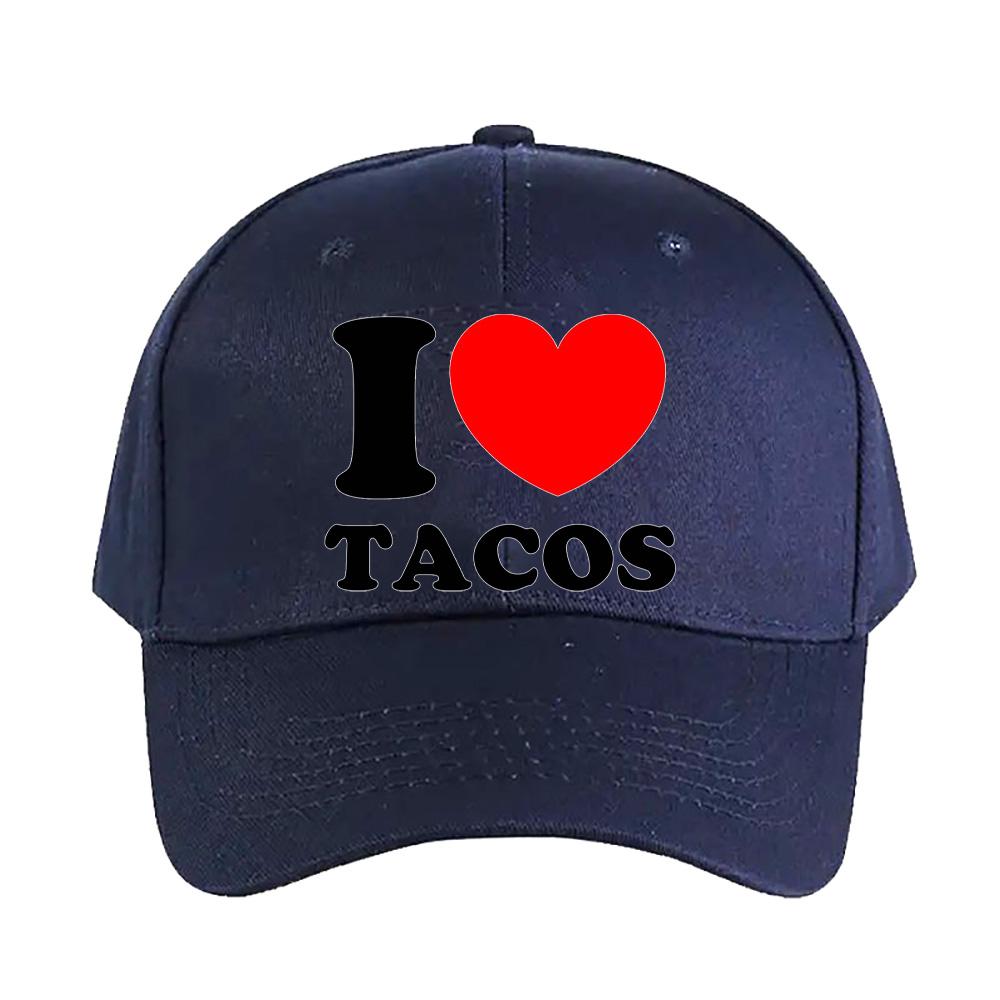 I Heart Tacos Cap summer woman Man Adult Hat Fashion Casual Adjustable Printed Baseball Caps Trucker Cap