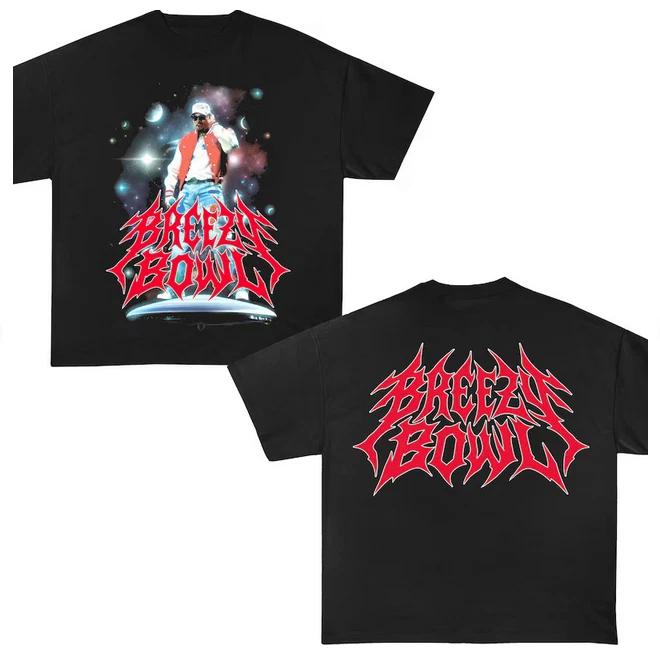 Chris Brown Breezy Bowl XX Tour 2025 TShirt Chris Brown shirt Middle Finger Shir S