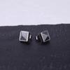 PYRAMID STUDS                stainless steel pyramid earring studs matt finished