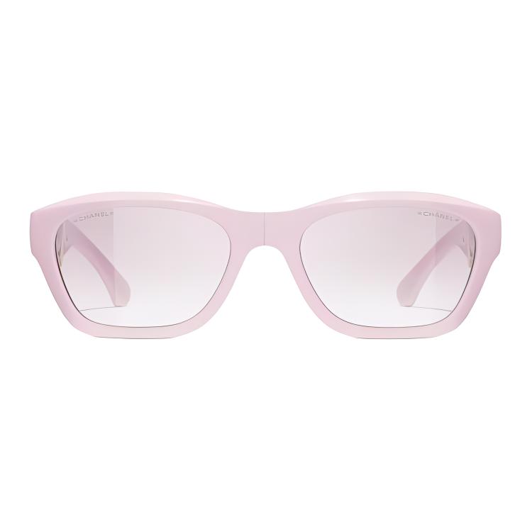 Chanel Full Frame Design Nylon Fiber Square Sunglasses Unisex Sunglasses Pink A71692X02081S0584