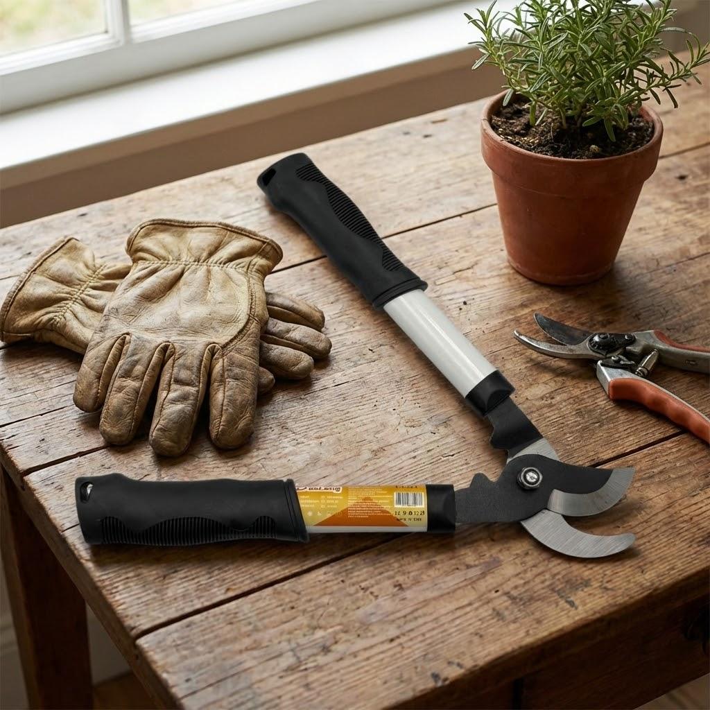 Sekator Nożyce Do Gałęzi Dwuręczny Mocny Ogrodowy 33 Cm