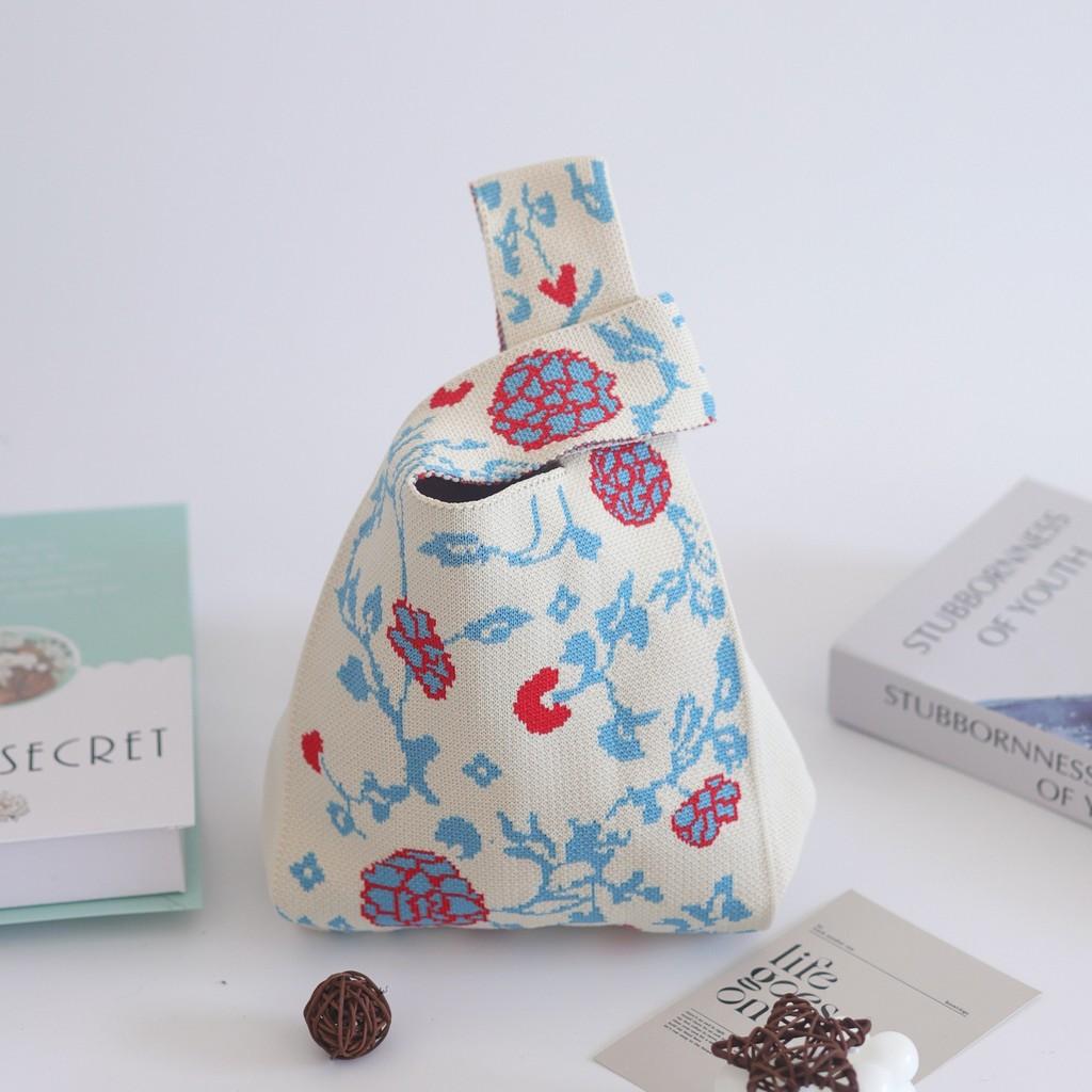 Trendy Knit Bucket Bag For Women Soft And Spacious Tote Bag With Eye-catching Patterns Ideal For Daily Wear And Gifts