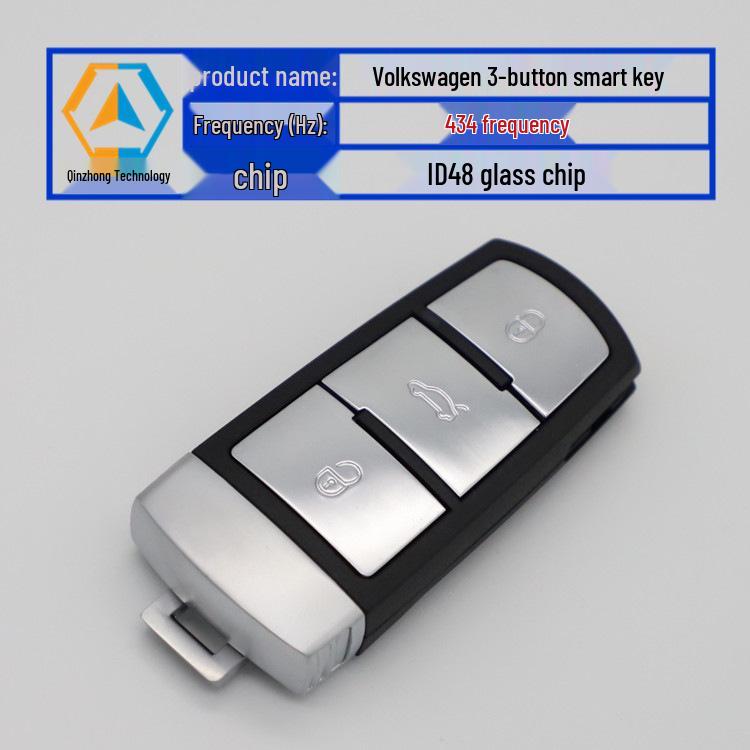 Kompatibler Volkswagen 434MHz ID48 3C0959752BA Smart-Schlüssel für Magotan, Passat, CC
