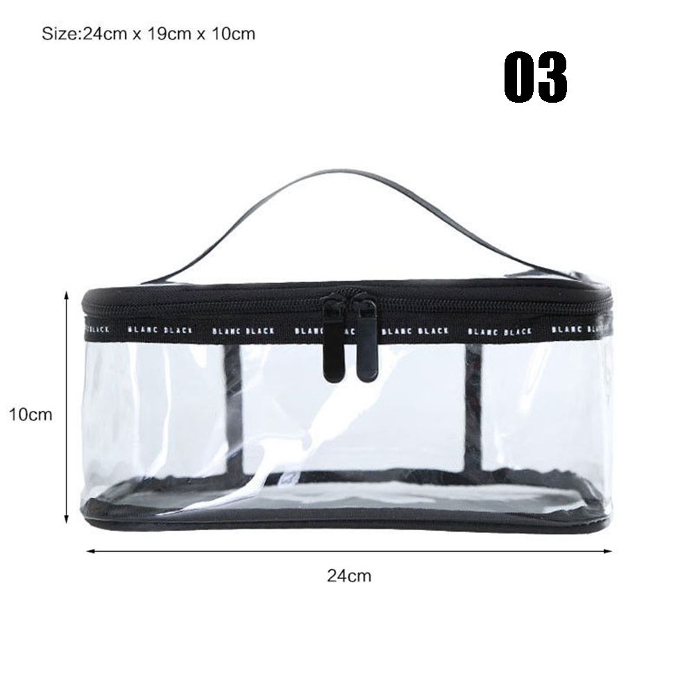 Clear Portable Waterproof Travel Pouch PVC Toiletry Case Cosmetic Bag