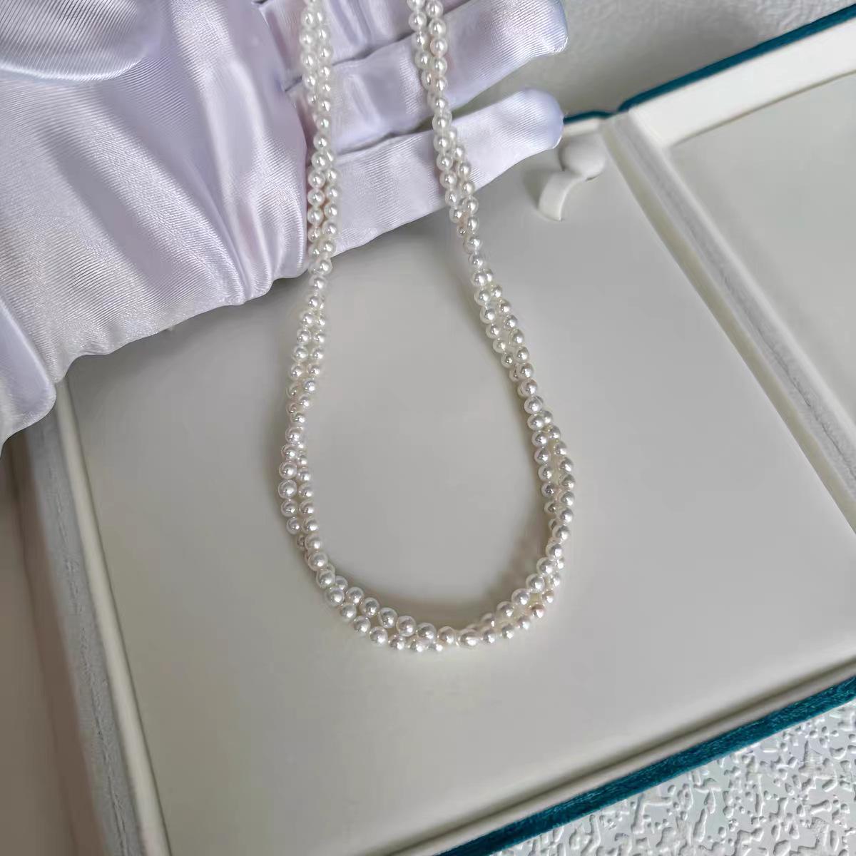 

Ретро чокер Дильраба с пресноводным жемчугом 4-5 мм и натуральным блеском 4-5mm