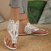Women's Rhinestone Butterfly Flat Sandals