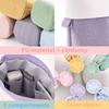Creative Retractable Pencil Case School Stationery Storage Bag Solid Color Pen Case Cute Pen Holder Gifts for Pen Bag